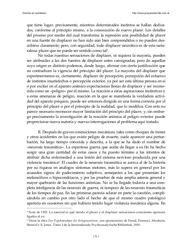Freud Mas alla del principio del placer