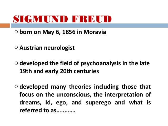 Sigmund freud psychosexual theory