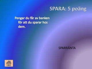 SPARRÄNTA
 