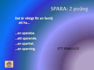 ETT SPARANDE
 