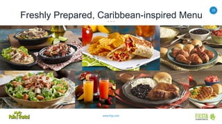 15
www.frgi.com
Freshly Prepared, Caribbean-inspired Menu
 