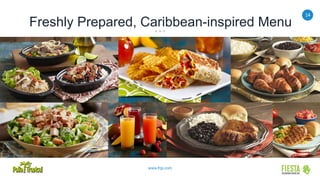 14
www.frgi.com
Freshly Prepared, Caribbean-inspired Menu
 