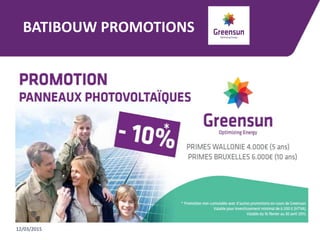 BATIBOUW PROMOTIONS
12/03/2015
 