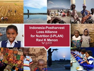 www.gainhealth.org
Indonesia-Postharvest
Loss Alliance
for Nutrition (I-PLAN)
Ravi K Menon
 