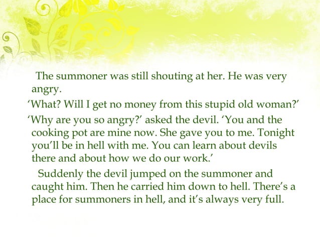 Friar s Tale Ppt