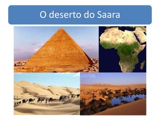 O deserto do Saara
 