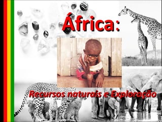 África : Recursos naturais e Exploração 