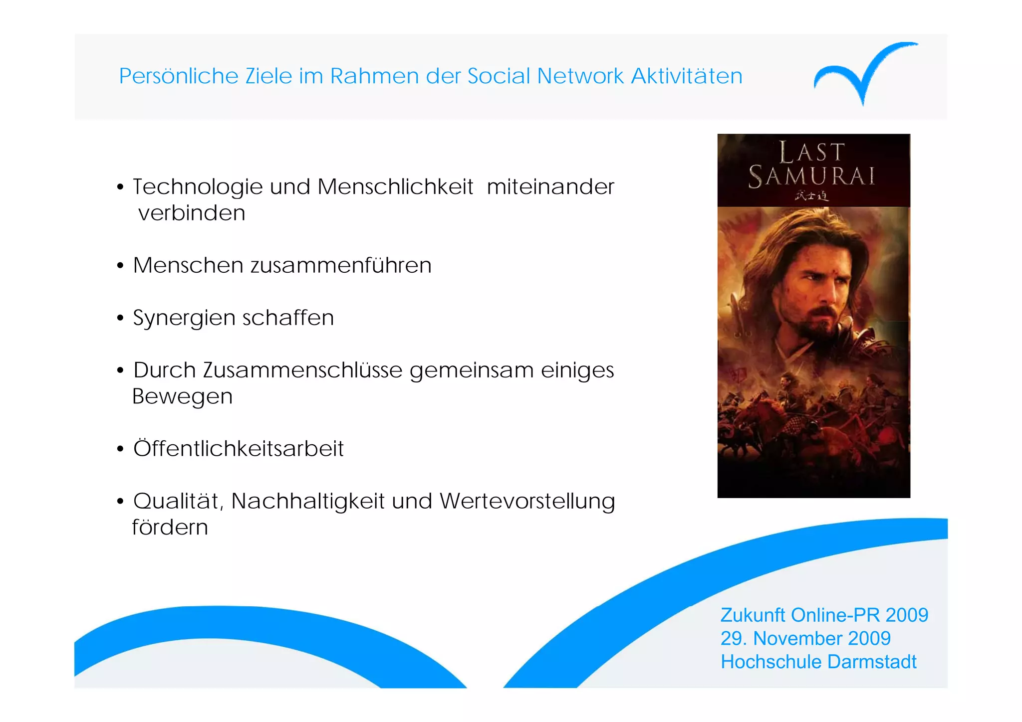 „Die ungeschriebenen Gesetze in den Social Networks“