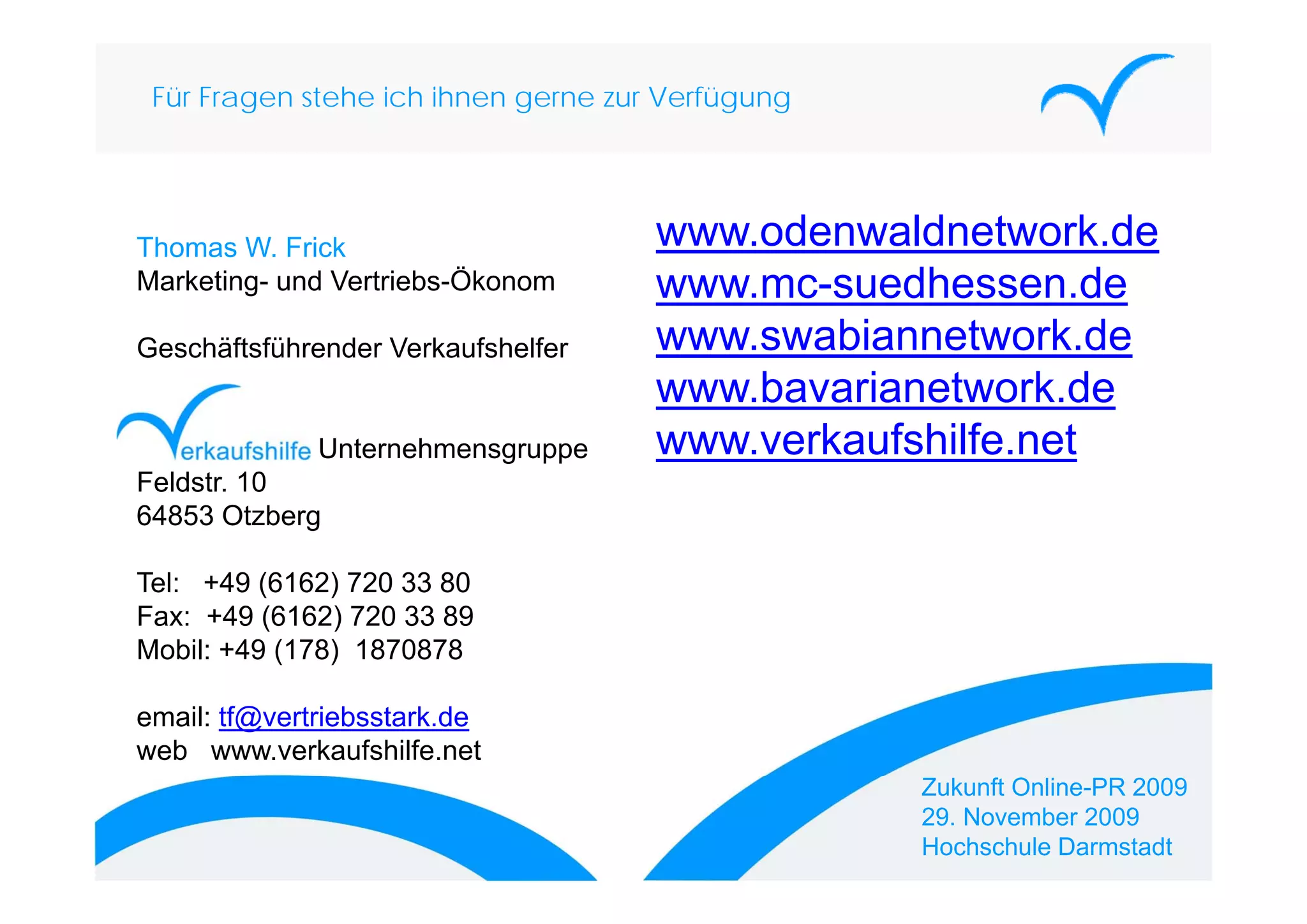 „Die ungeschriebenen Gesetze in den Social Networks“