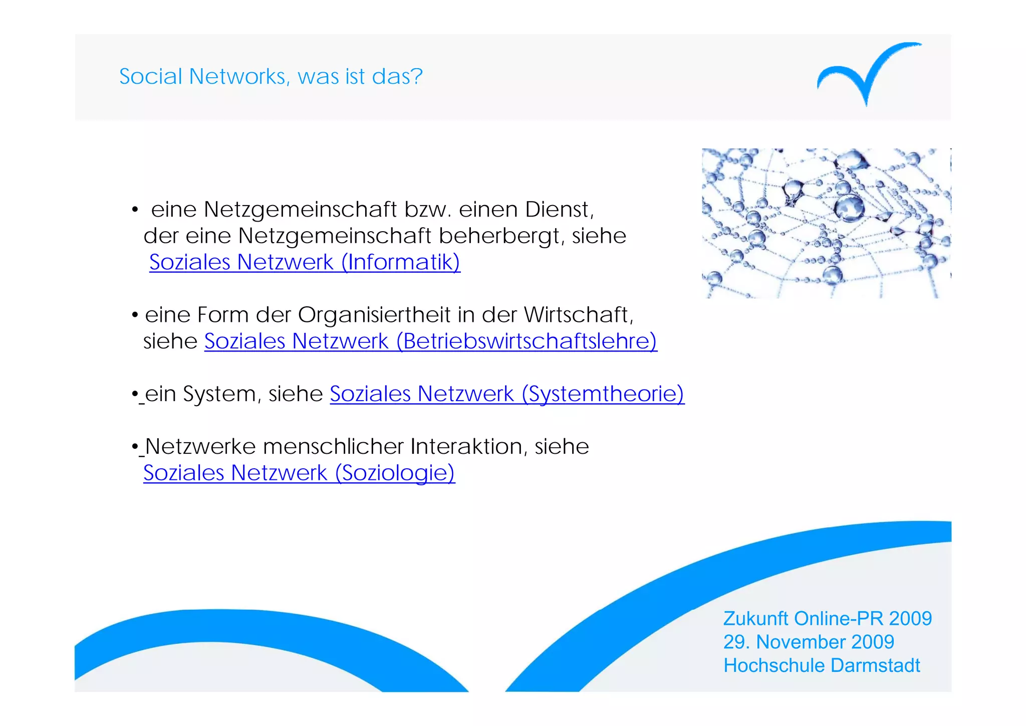 „Die ungeschriebenen Gesetze in den Social Networks“