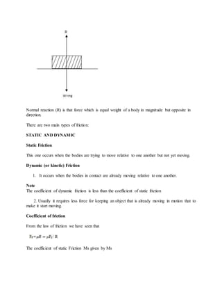 Friction Notes Friction | DOCX