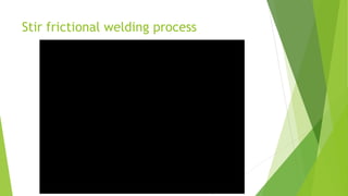 Stir frictional welding process
 