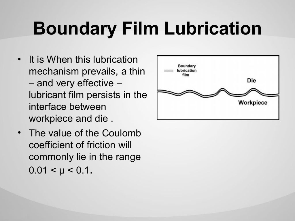 Friction and lubrication (presentation)
