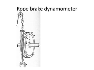 Rope brake dynamometer
 