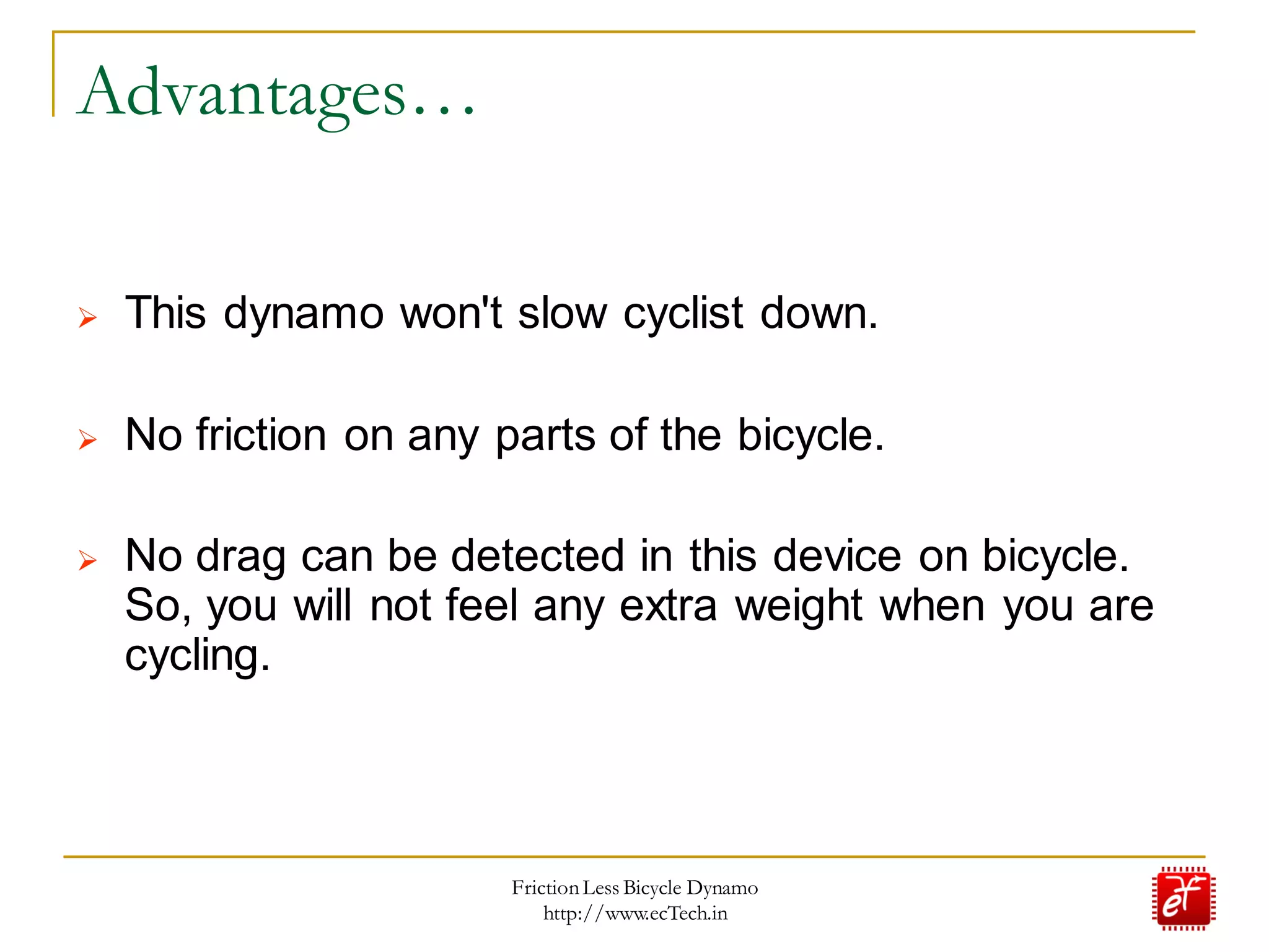 frictionless-bicycle-dynamo-ppt