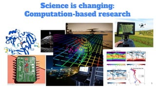 Science is changing:
Computation-based research
6
 