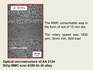 Mmc Speed Friction Stir Processing and Friction Surfacing – A Review.ppt