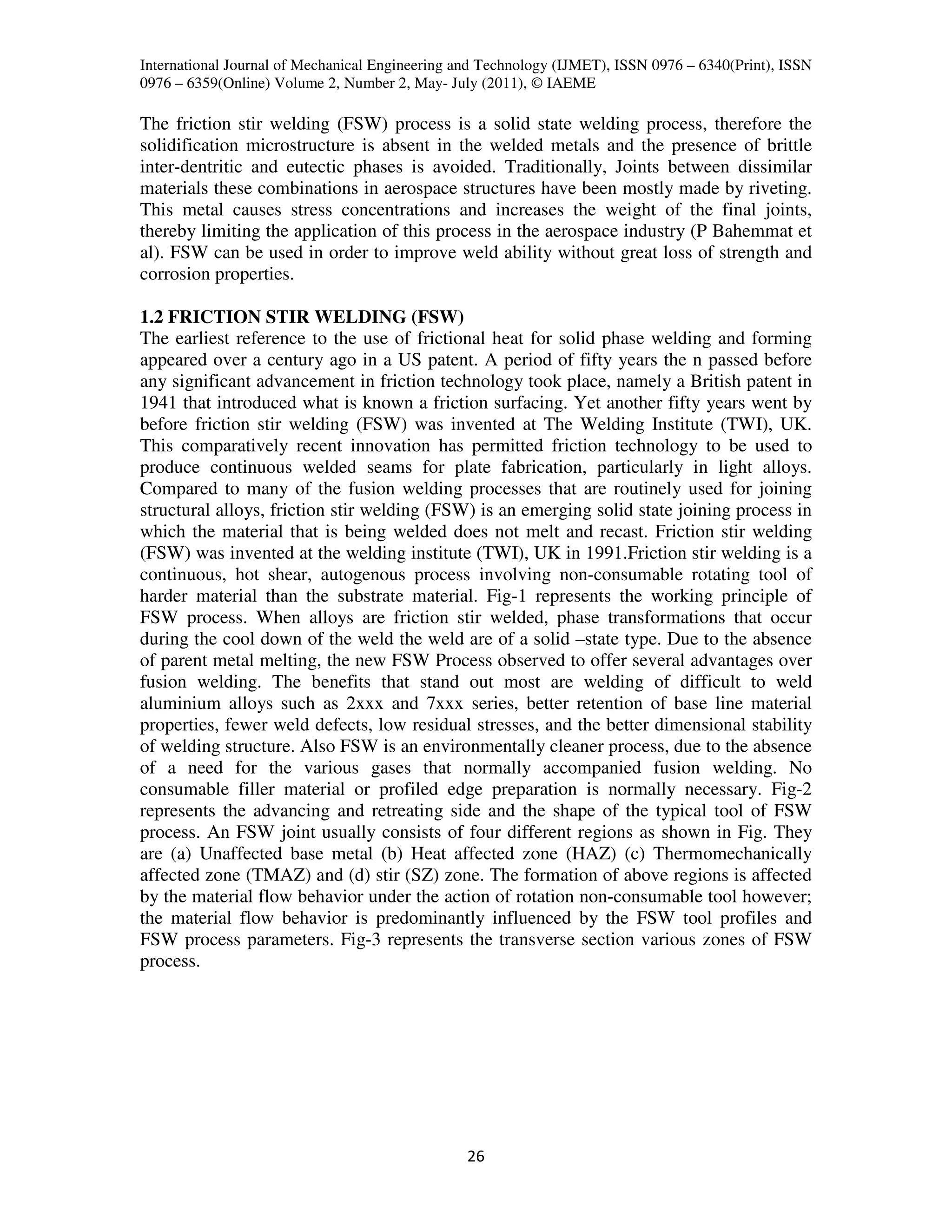 Friction stir welding process parameters for | PDF