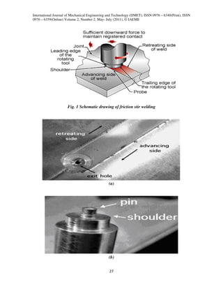 Friction stir welding process parameters for | PDF