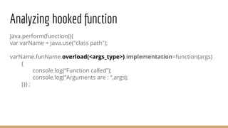 Frida Android run time hooking - Bhargav Gajera & Vitthal Shinde | PDF