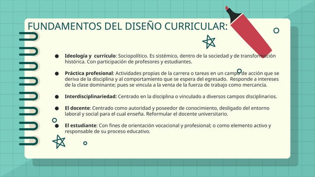 metodología de diseño curricular para la educación superior según Frida