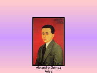 1928 Portrait of Alejandro Gómez Arias 