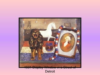 1931 Display Window in a Street of Detroit 