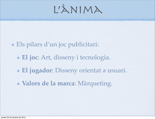 High Dynamic Range (HDR)
              WHAT
                                Panorama Pictures
                                Timelapse
                                Fancy Image Effects
                                Garageband


jueves, 29 de noviembre de 12
 