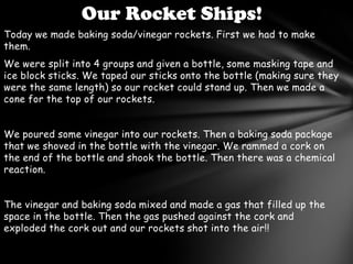 Baking Soda and Vinegar Rockets. | PPTX