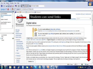 To extend interaction possibilities beyond classroom walls; time constraints; and the usual limited type of interlocutors of classroom pair and group work (Belcher,99) 