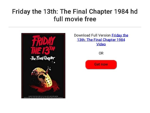 Friday The 13th Movie Free Download