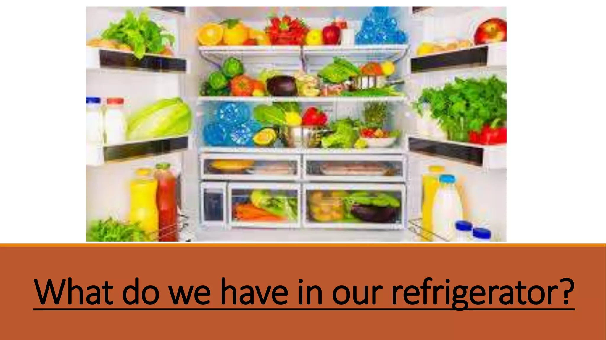 What do we have in our refrigerator?