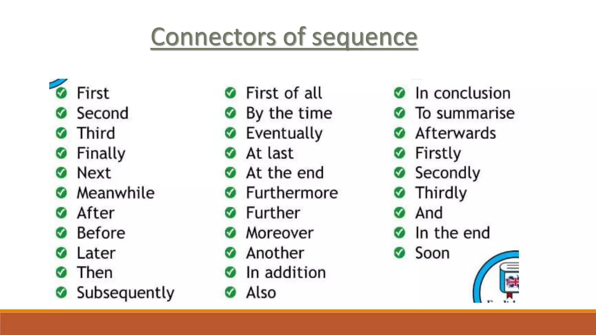 Connectors of sequence