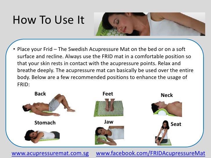Frid The Swedish Acupressure Mat The Swedish Acupressure Sensation