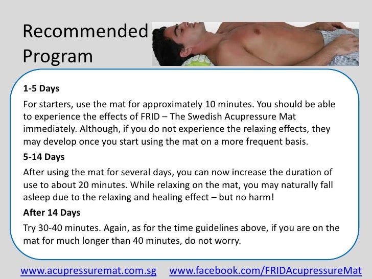 Frid The Swedish Acupressure Mat The Swedish Acupressure Sensation