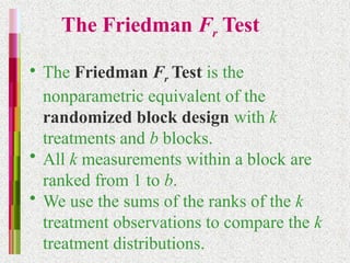 Friedman FR TEST FOR RANDOMIZED BLOCK DESIGN.pptx