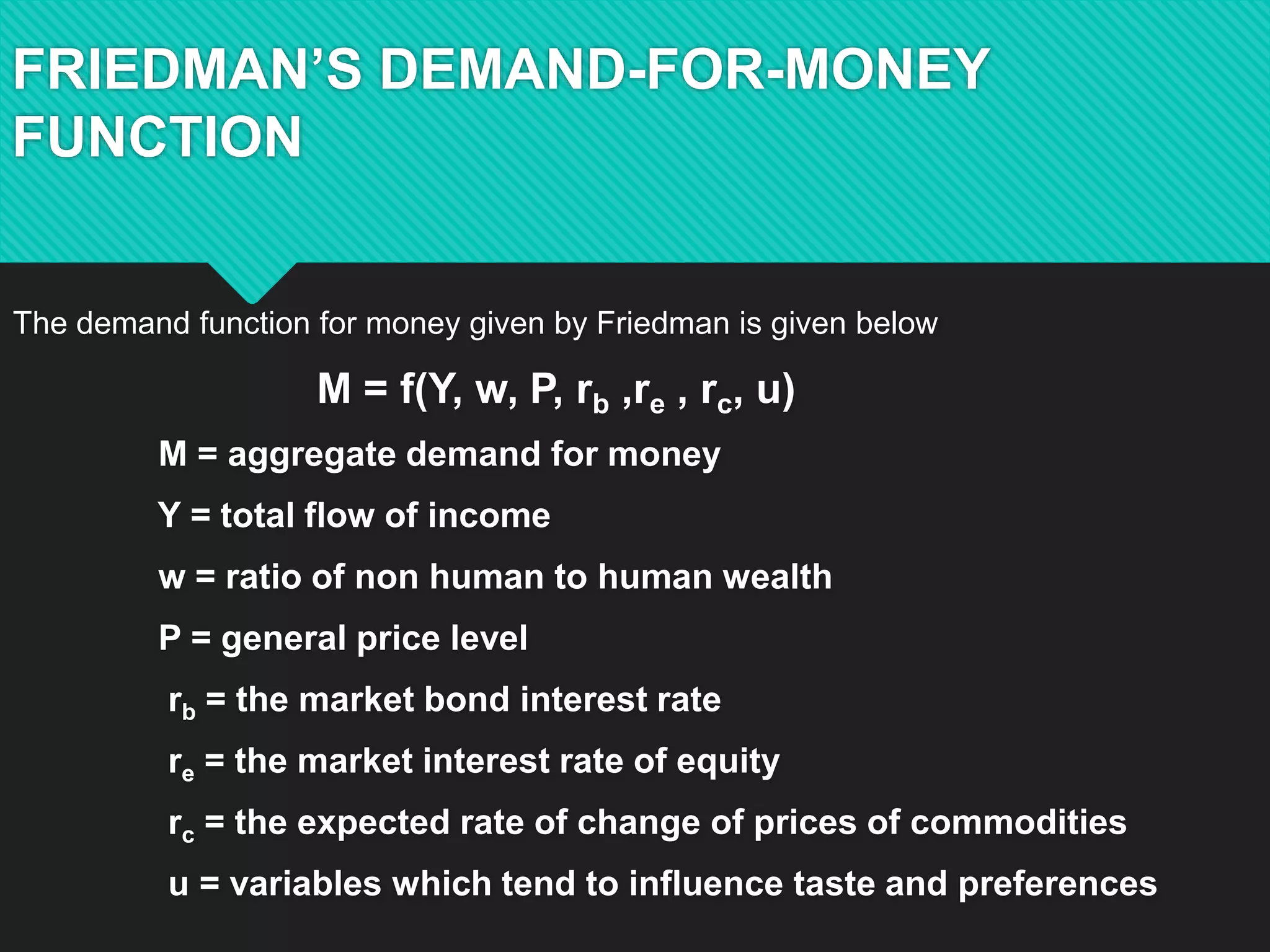 Friedmans theory of demand | PPTX
