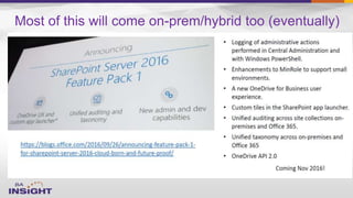 Most of this will come on-prem/hybrid too (eventually)
 