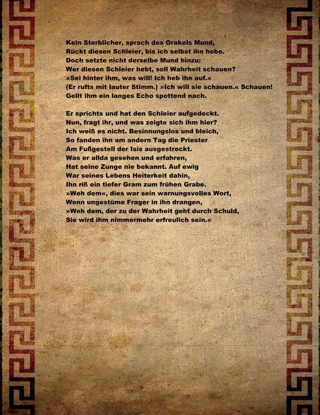 Das Verschleierte Bild zu Sais: Unveiling the Enigmatic Masterpiece