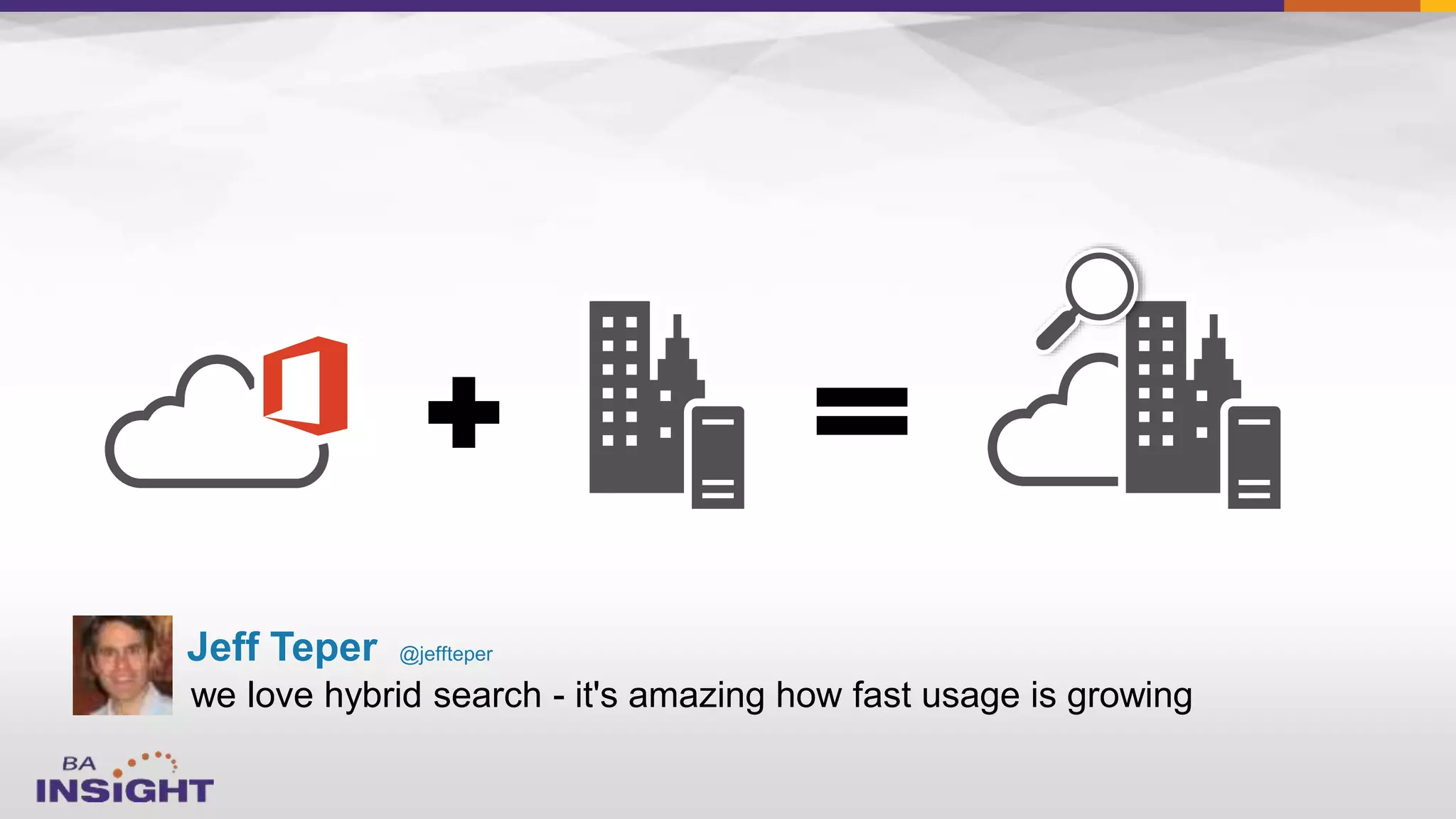 we love hybrid search - it's amazing how fast usage is growing
Jeff Teper @jeffteper
 