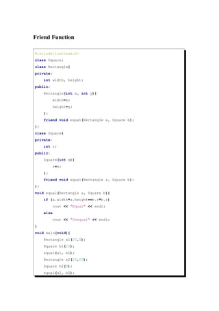 Friend function | DOC