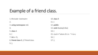 Friend function | PPTX