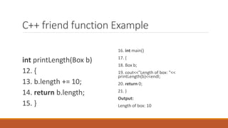 Friend function | PPT