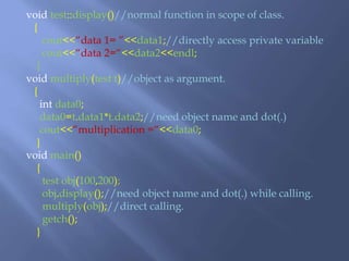 Friend function in c++