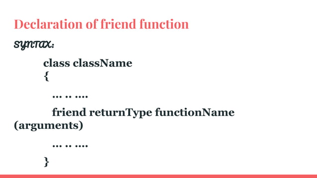 Friend function in c++ | PDF