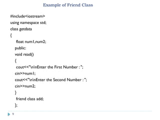 Study of Friend Function in C++ with examples | PPTX