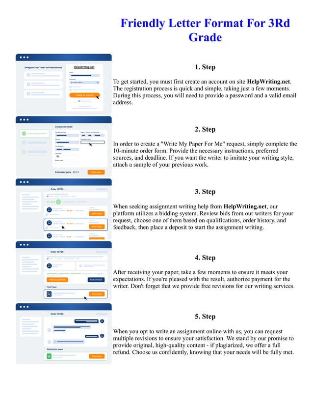 Friendly Letter Format For 3Rd Grade. Online assignment writing service