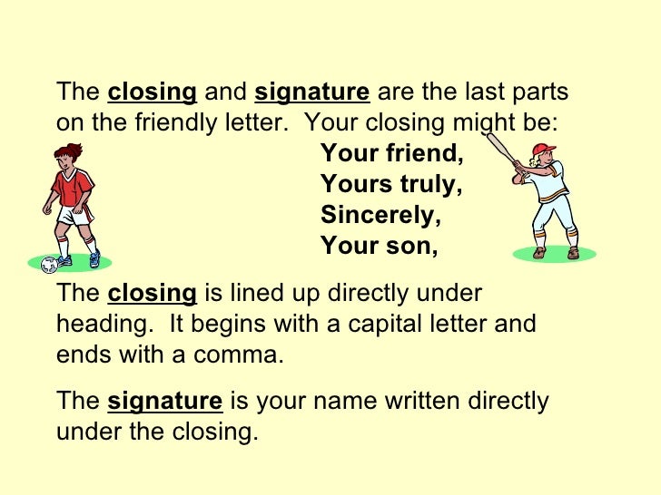 end of letter closings