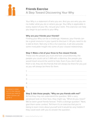 @simonsinek's Discover Your \