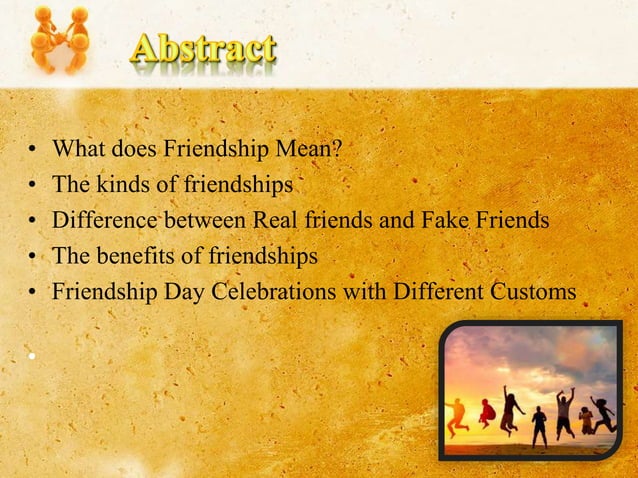 Friendship PPT friendship-ppt